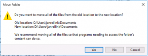 Move a Windows User Documents Folder, step 03