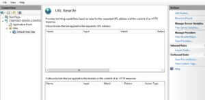 IIS URL Rewrite Module in IIS Manager
