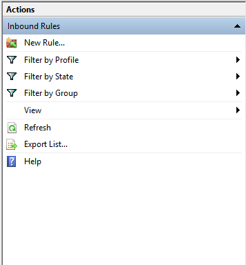 Windows Defender Actions Pane