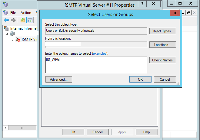 SMTP Virtual Server 1 Properties